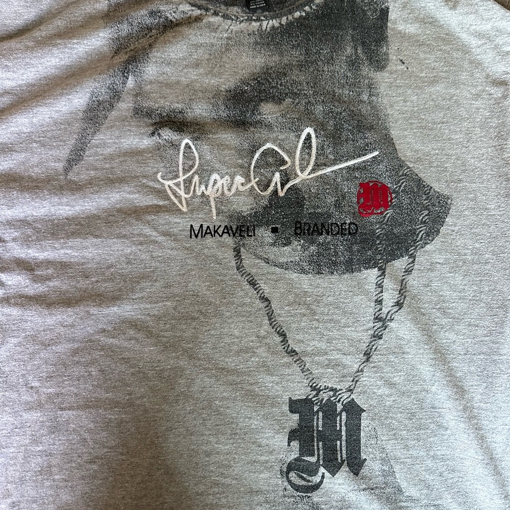 RARE Vintage 90s Makavelli Tupac Rap Tee sz xl